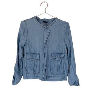 1250C Jean chambray Tencel lightweight jacket small